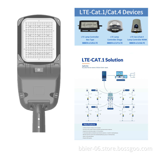 4G Solar-Powered Waterproof LED Street Light with Wireless Control